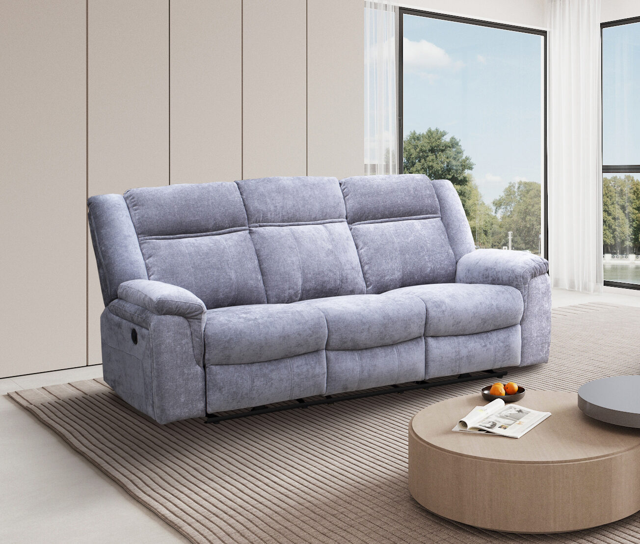 Sofá Troya 3 plazas 3 asientos eléctrico